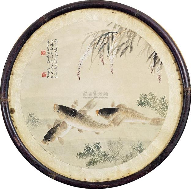 陈小翠 游鱼 （一件） 镜框