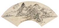 戴熙 丁未（1847年）作 山水 镜框