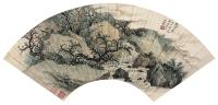 吴湖帆 壬午（1942年）作 飞瀑图 扇片
