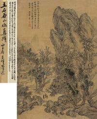 王翚 戊子（1708年）作 唐人诗意 立轴
