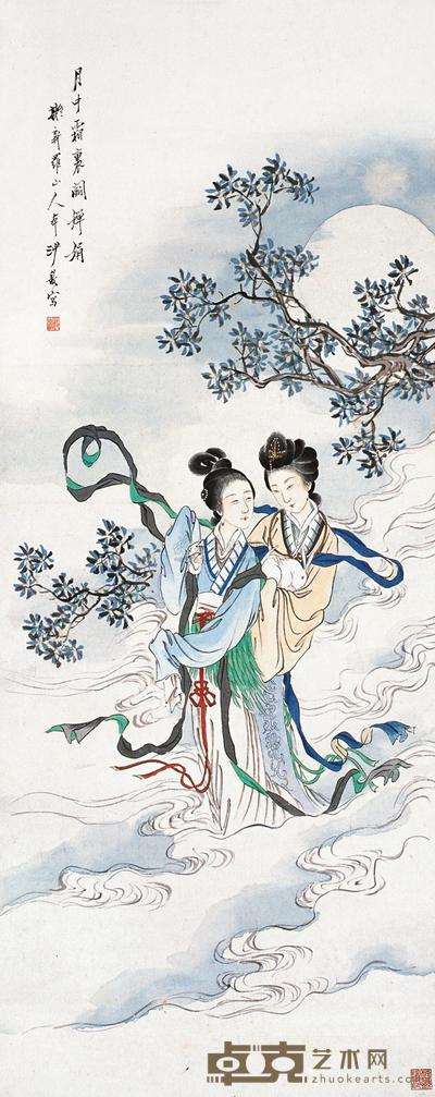 沙馥 月中婵娟 立轴 104×40.5cm