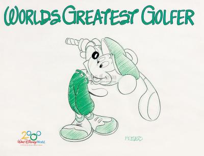 迪斯尼艺术家签名版最伟大的高尔夫球手