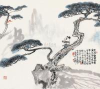 陆汝浩 淘气金丝猴（82年）设计水墨稿情景