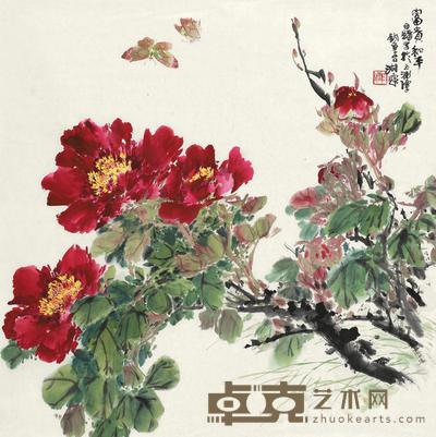 田镛 富贵和平 镜心 67×66.5cm