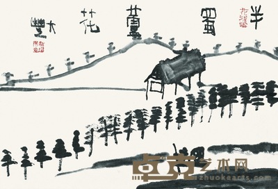 朱新建 半蜀芦花 镜心 67×45.5cm