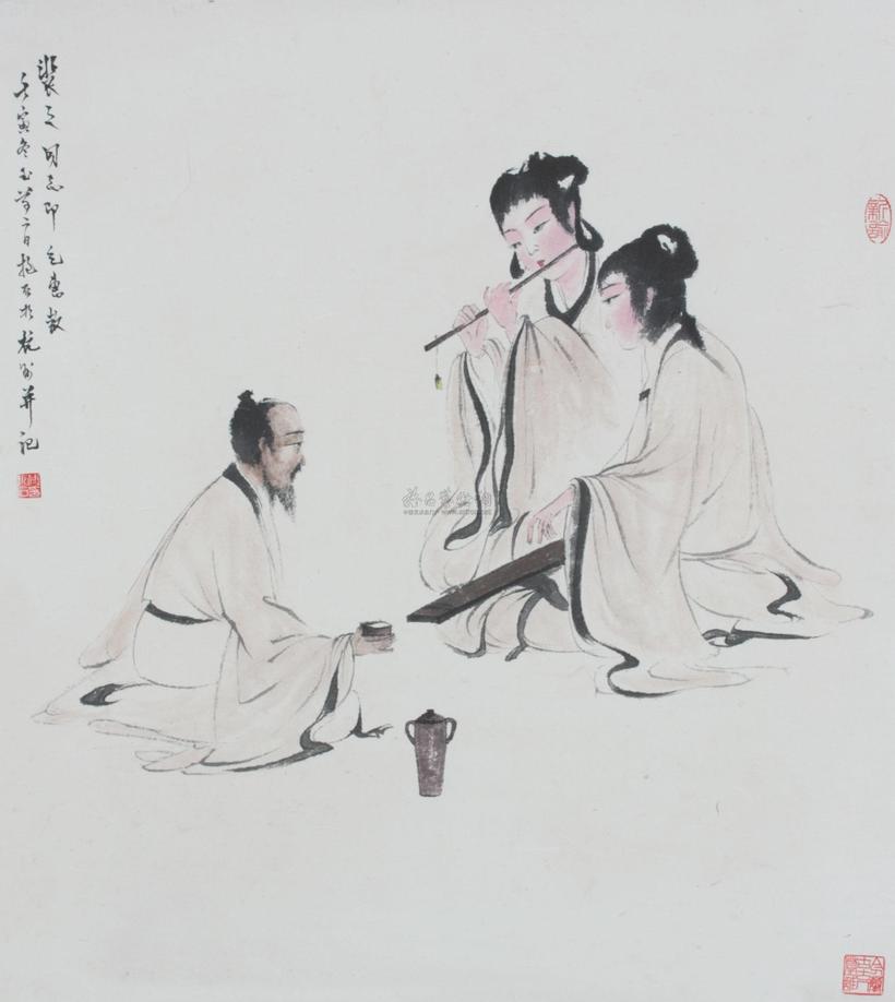 傅抱石 人物 立轴