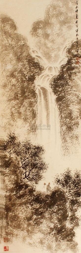 傅抱石 山水 立轴