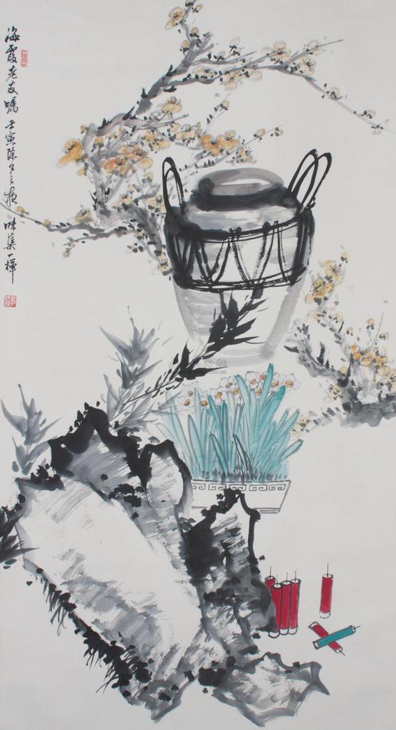 郭味蕖 花卉 立轴