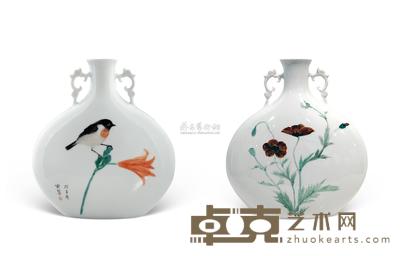 喻慧 花鸟 33×29cm