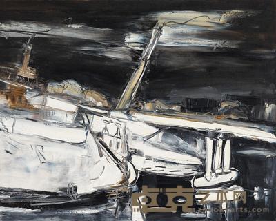 刘锋植 夜港 100×80cm