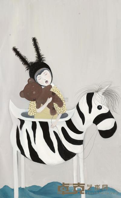 段革新 熊熊·我好想你 100×60.5cm