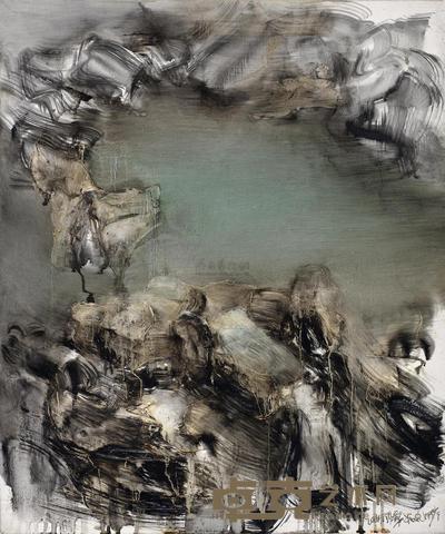 周春芽 山水精神 62×51cm