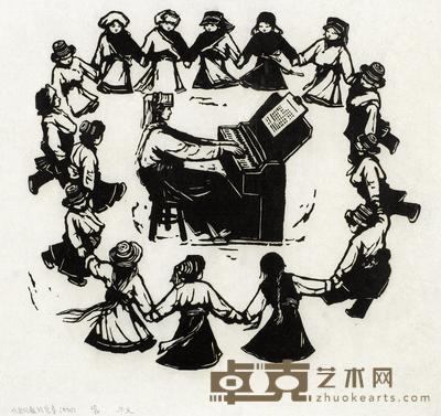 牛文 东方红·太阳升 35×37cm