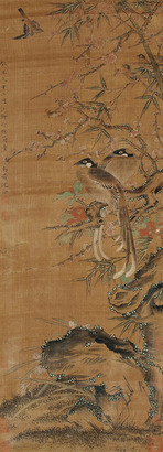 沈铨 梅花小鸟