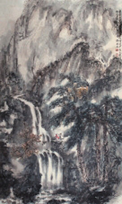 傅抱石 山水