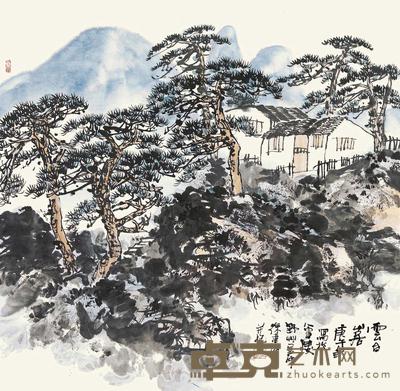 徐建明 云台山居图 镜心 68×68cm