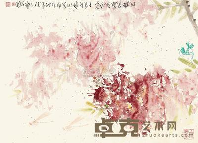 孔六庆 山风送雾吹雨来 镜心 33×44cm