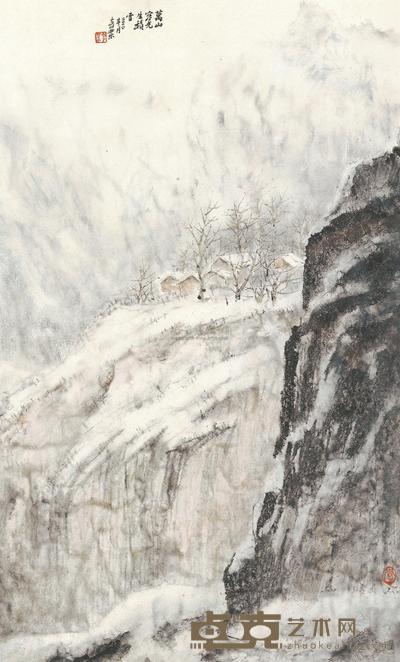 李业 万山寒光生积雪 镜心 92×56cm