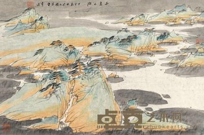 常进 千岛之湖 镜心 66×44cm