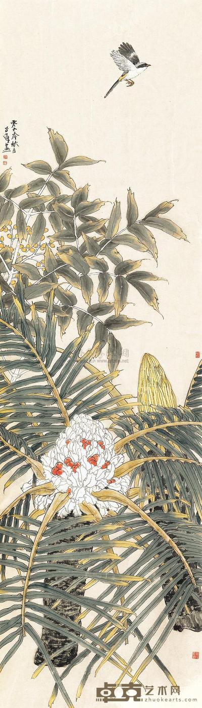 郭子良 高飞图 镜心 219×62cm