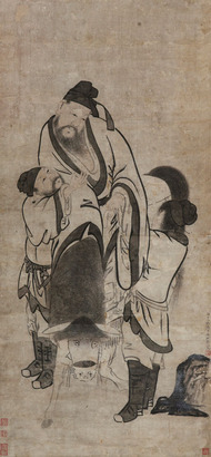 吴彬 太白醉酒图 镜片