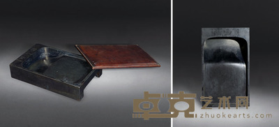 清 “涌云”太史抄手歙砚 30×18.4×6cm