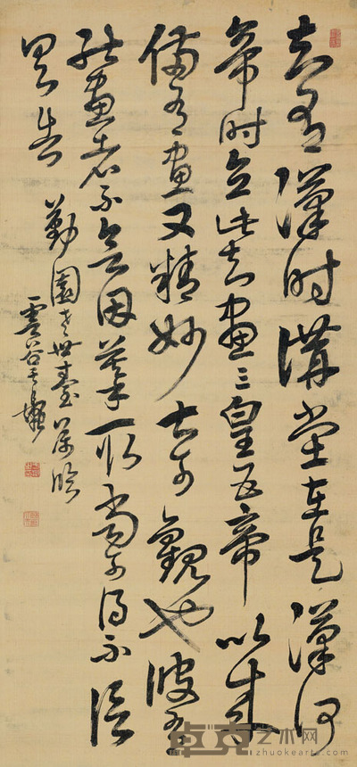 于灏 行书汉时讲堂帖 立轴 137.5×63.5cm