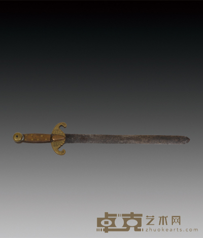 铜鎏金佩剑 L：42cm