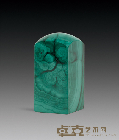孔雀石印章 5.3×2.6×2.6cm
