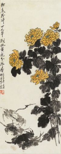 娄师白 花卉