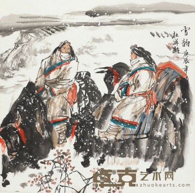 杜滋岭 雪韵 69×66cm