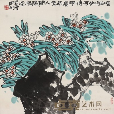 周彬  凌波仙子 69x69cm