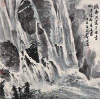 孔仲起  山水