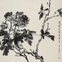 戴维祥 花鸟 镜片