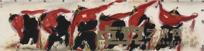 何南燕	　舞者 35*139cm