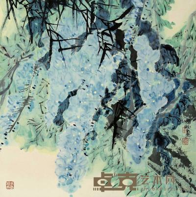 郭怡琮 花卉 立轴 67.5×67.5cm