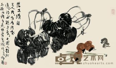 刘怀勇 2012年作 世世清白 镜心 39×65cm