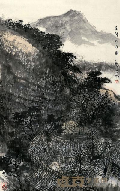 韩敬伟 2006年作 屏障山居图 镜心 96×59cm