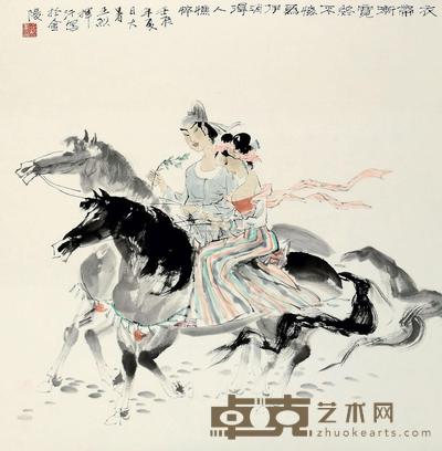 王烈 2012年作 柳永诗意图 镜心 68×68cm