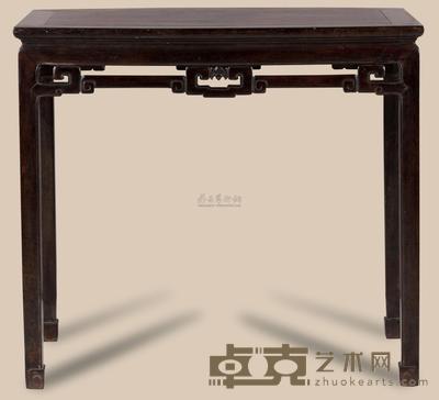 清 红木蝠纹半桌 94×47×85cm