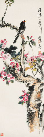 陆抑非 花鸟