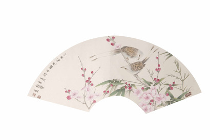 赵跃 竹里梅花相并枝