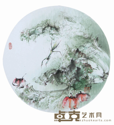 陈志才 花鸟团扇 0×0