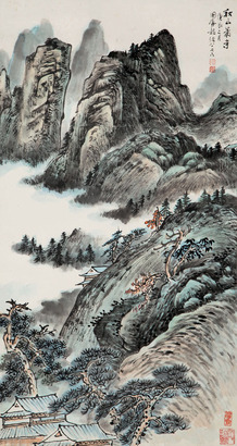 龙国屏 秋山寺