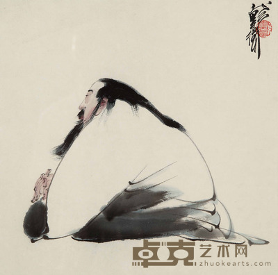 戴卫 高士图 34x34