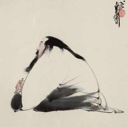 戴卫 高士图