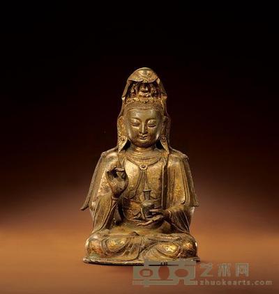 明代（1368-1644） 观音菩萨 高26.5cm