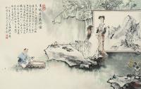 王锡麒 乙亥（1995）年作 东坡居士玩砚图 镜片