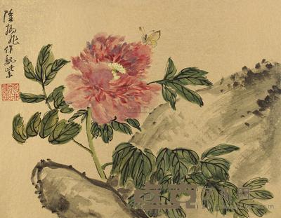 陆抑非 蝶恋花 册页片 32×41cm