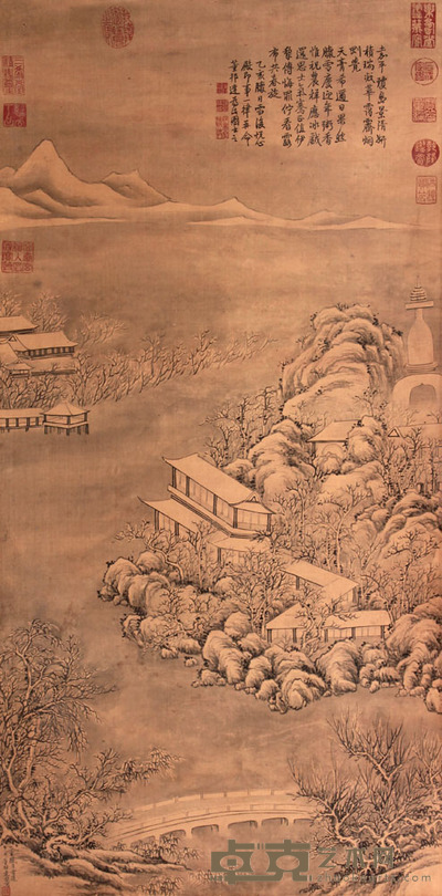 董邦达 山水立轴 88×44